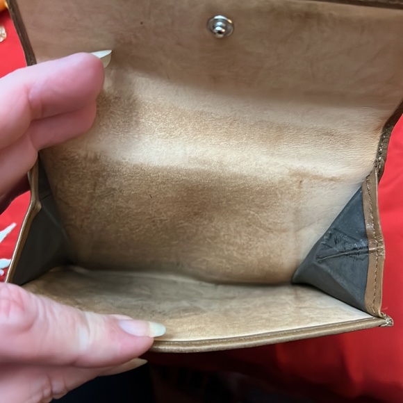 COACH tan and brown monogrammed wallet - Picture 6 of 11